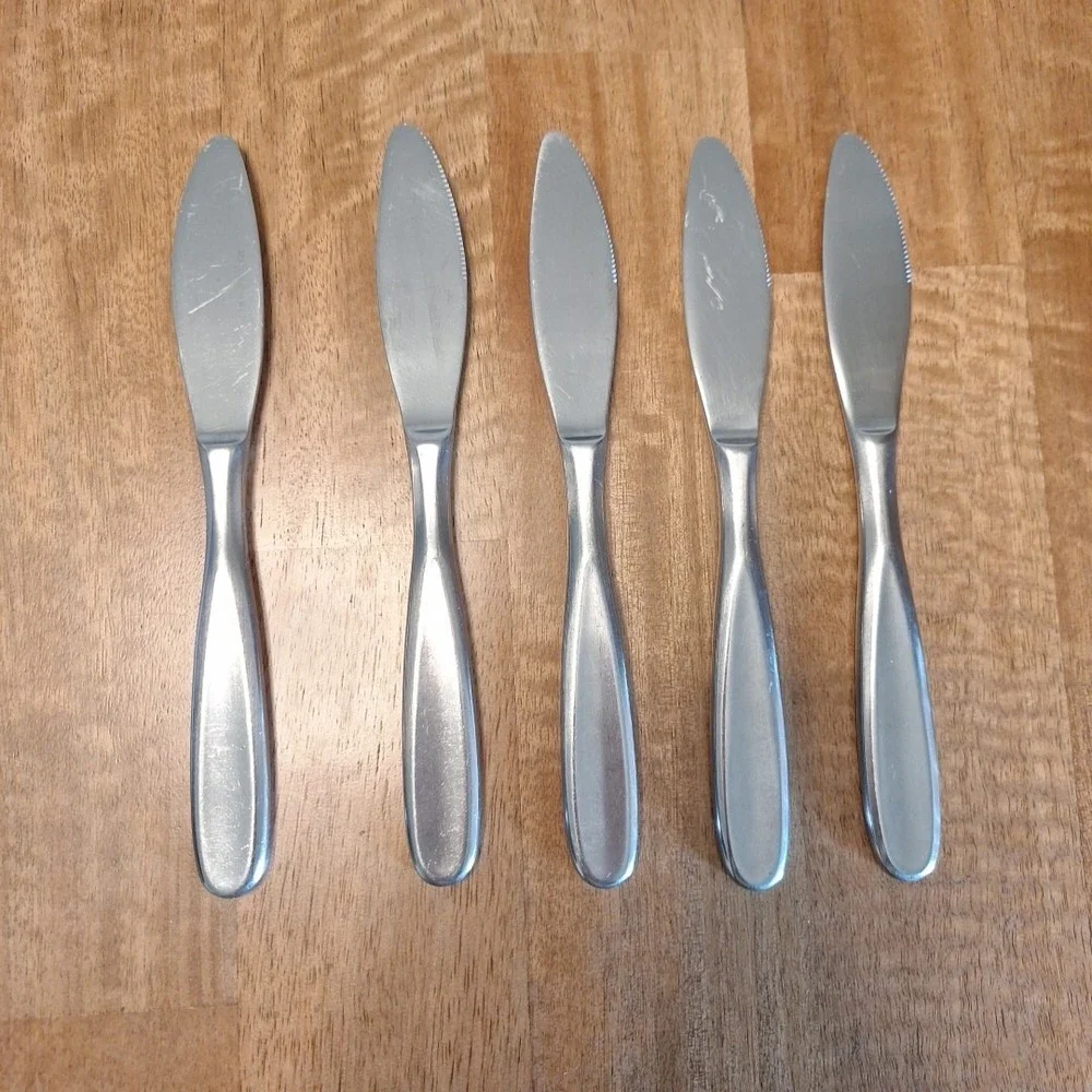 5 pcs Retroneu Tivoli Contour Satin 18/10 Stainless 8 1/4